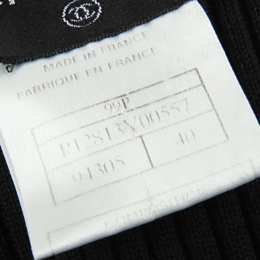 CHANEL（シャネル） ノースリーブ リブニット P12813V00557 ブラック
