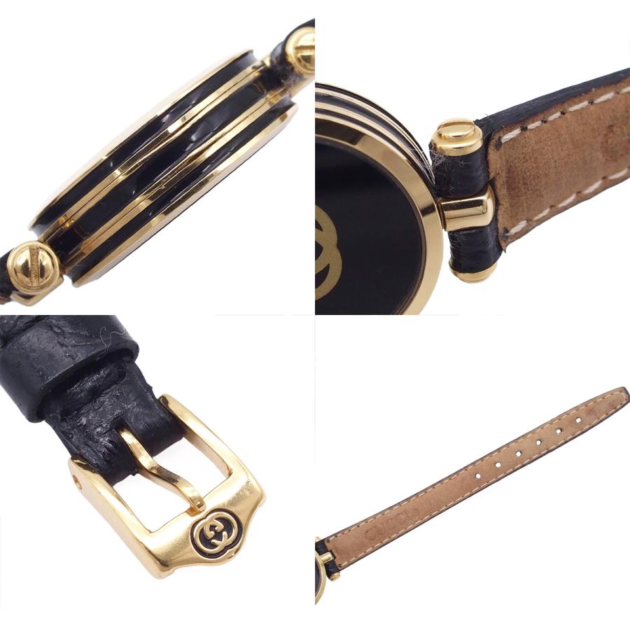 GUCCI（グッチ） シェリーライン 2000L ブラックxSS レザー オールド
