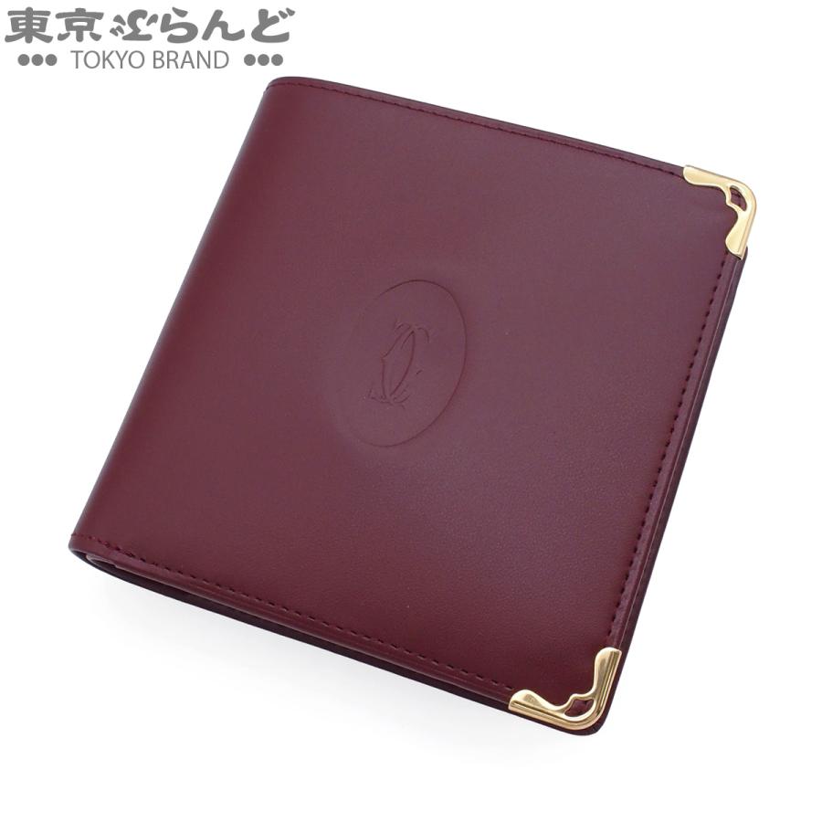 Cartier（カルティエ） マスト ドゥ 73184192 ボルドー レザー 小銭