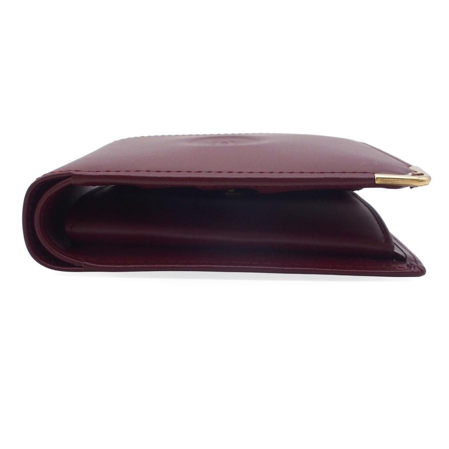 Cartier（カルティエ） マスト ドゥ 73184192 ボルドー レザー 小銭