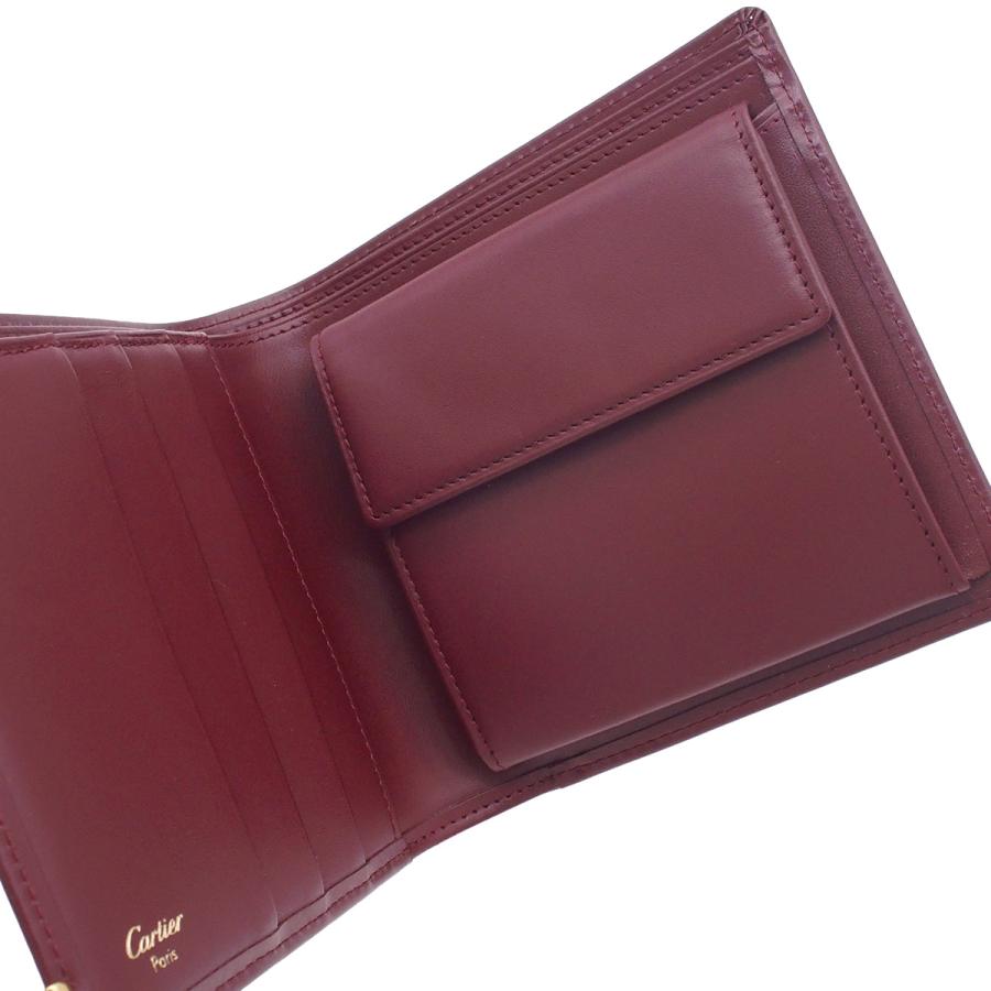 Cartier（カルティエ） マスト ドゥ 73184192 ボルドー レザー 小銭
