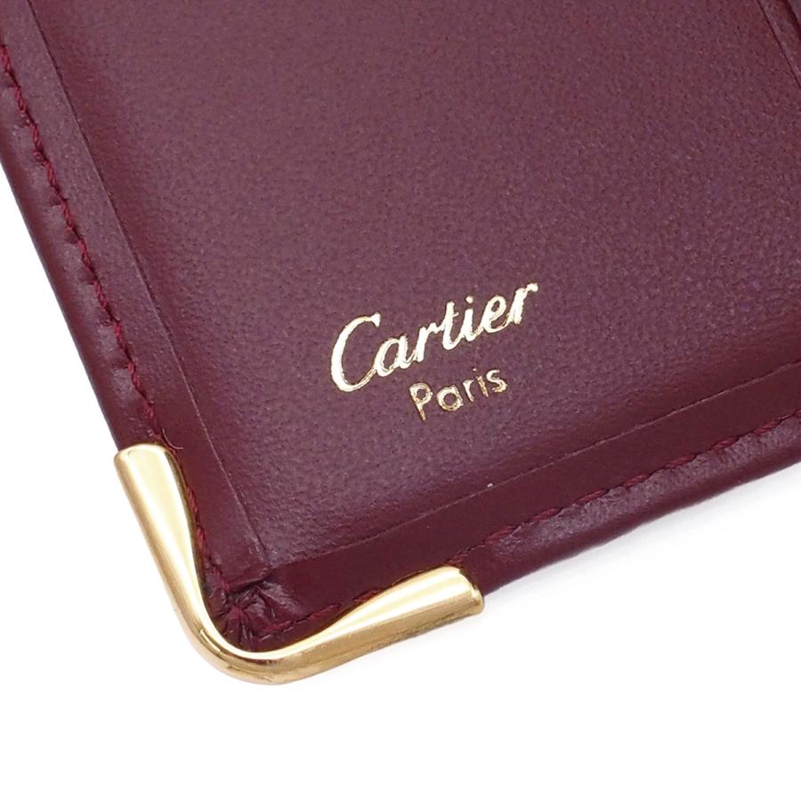 Cartier（カルティエ） マスト ドゥ 73184192 ボルドー レザー 小銭