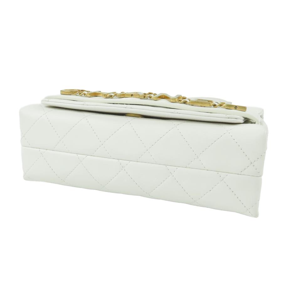 CHANEL（シャネル） チェーンショルダーバッグ ホワイト 白 ゴールド