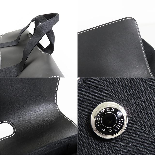 HERMES（エルメス） ヴァルパライソ MM ブラック シルバー金具 トワル