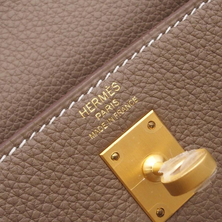 HERMES（エルメス） ケリー 25 K刻印 エトゥープ ゴールド金具 トゴ 内