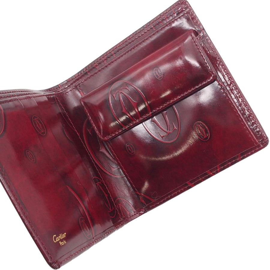 Cartier（カルティエ） コンパクト財布 L3000263 ボルドー パテント