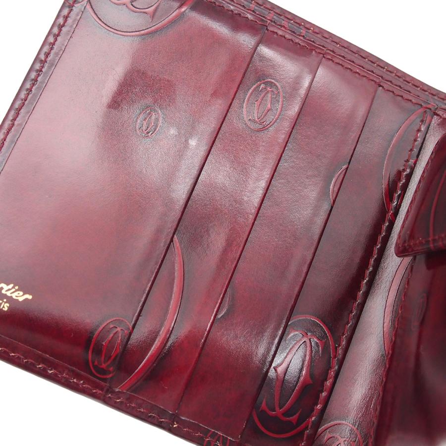 Cartier（カルティエ） コンパクト財布 L3000263 ボルドー パテント