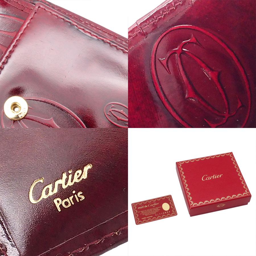 Cartier（カルティエ） コンパクト財布 L3000263 ボルドー パテント