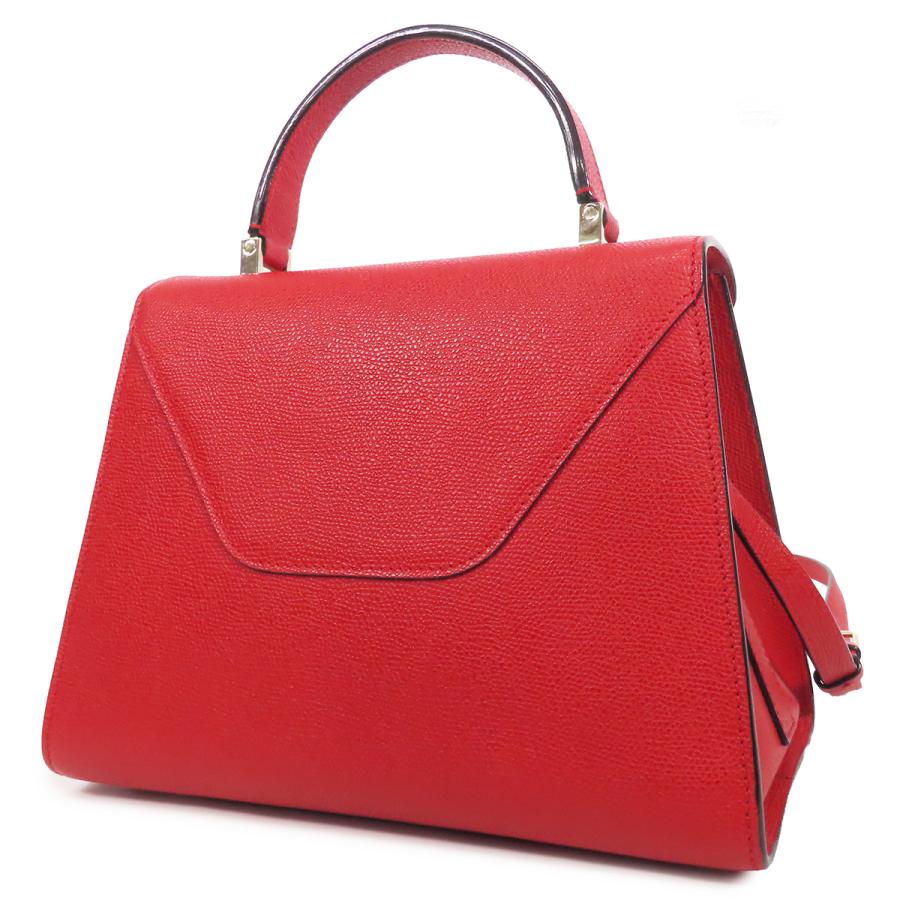 限定 Valextra ヴァレクストラ イジィデ ミディアム 2WAYショルダー Valextra（ヴァレクストラ） ミディアム イジィデ レッド 赤 レザー