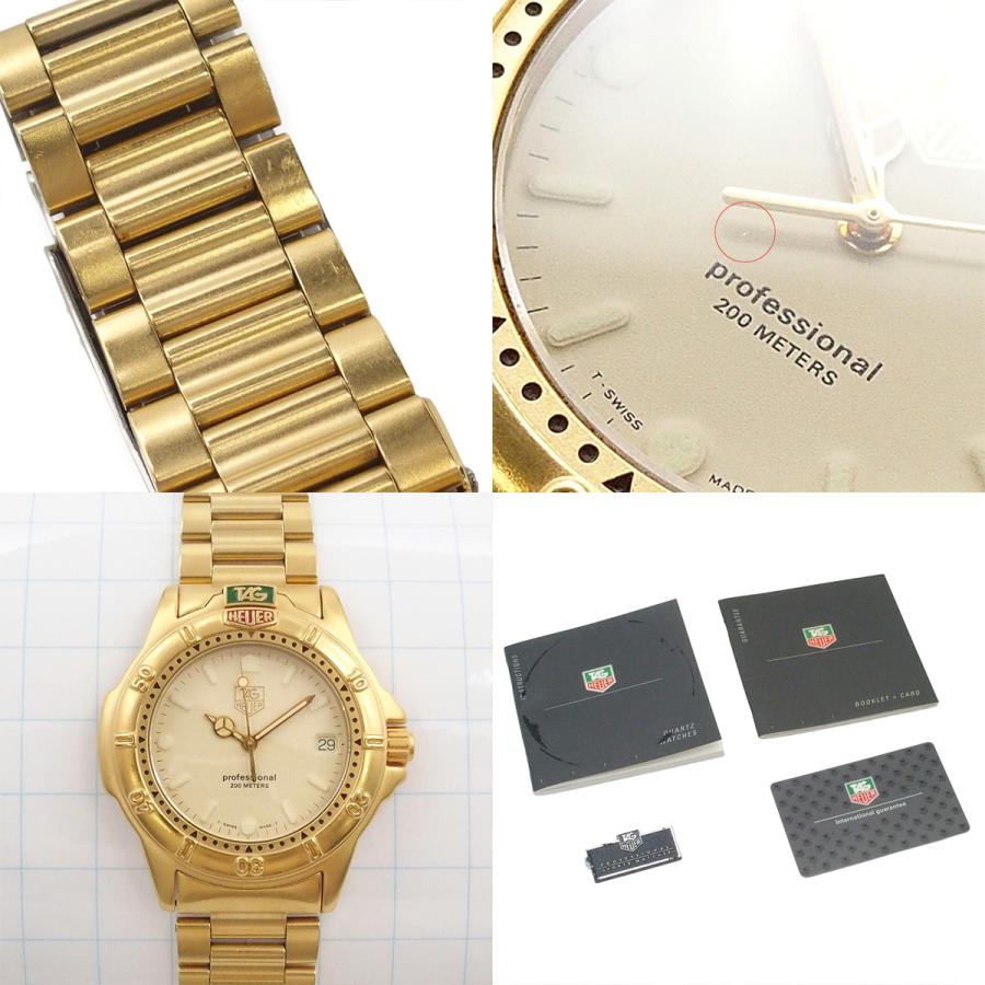 ✨HEUER✨ホイヤー✨クォーツ✨ゴールド文字盤✨コンビ✨デイト✨腕時計✨ TAG HEUER（タグ・ホイヤー） プロフェッショナル 4000シリーズ 200m