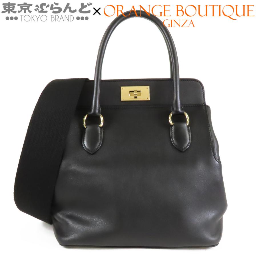 HERMES（エルメス） ツールボックス 20 C刻印 ブラック ゴールド金具