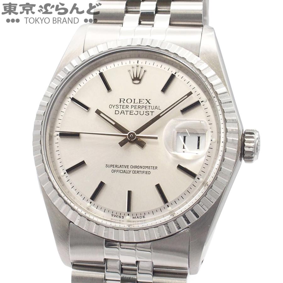 ▲美品 ROLEX デイトジャスト ジュビリーブレス 2コマ K18/SS ROLEX（ロレックス） デイトジャスト 1603 シルバー SS K18WG 12番