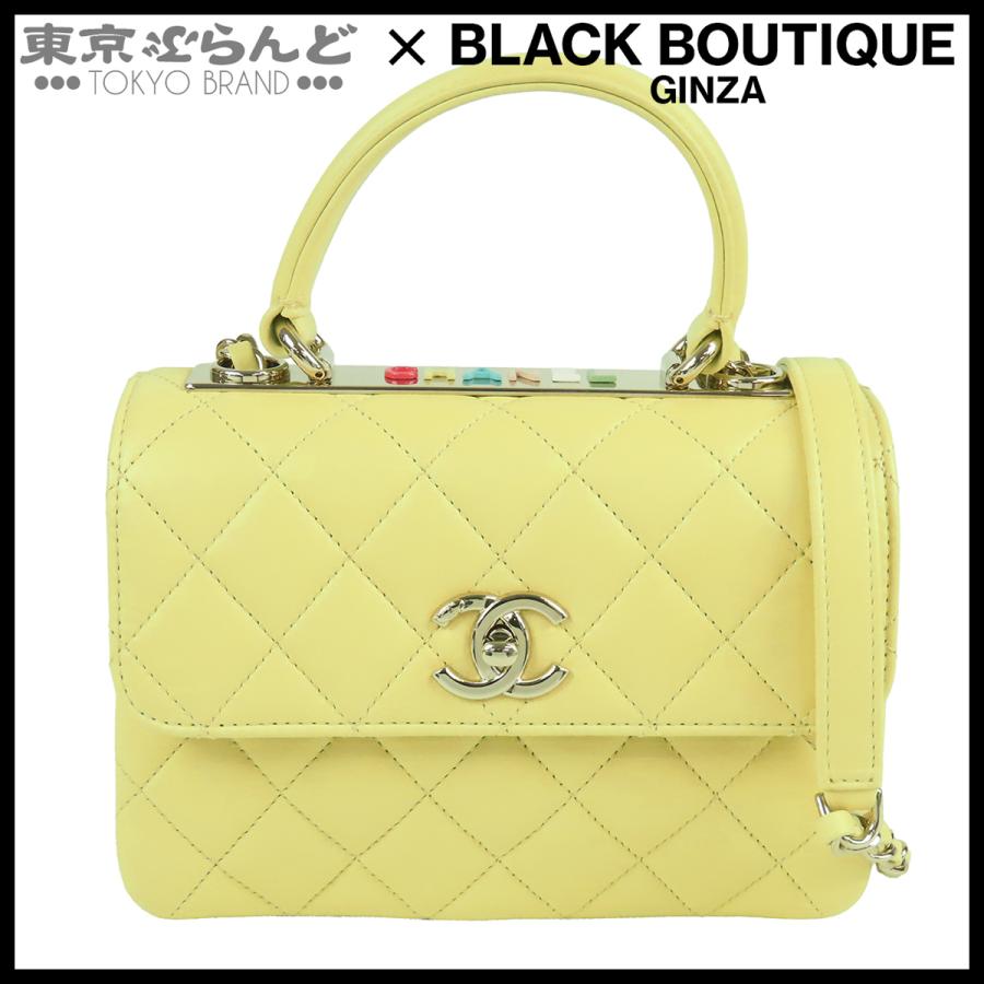 CHANEL（シャネル） トレンディCC トップハンドル AS4654 イエロー 