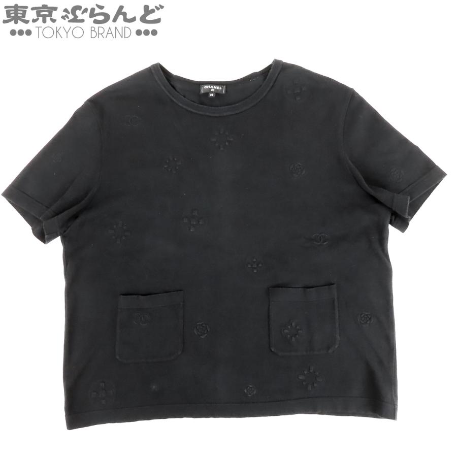 シャネル　カットソー　ココマーク　CHANEL S CHANEL（シャネル） カットソー P70428K10059 ブラック コットン ココ