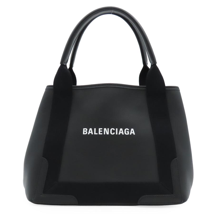 BALENCIAGA（バレンシアガ） ネイビーカバス 339933 ブラック レザー