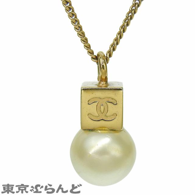 シャネル CHANEL 一粒 フェイクパール ペンダント 02A ゴールド メタル ココマーク ネックレス レディース 241001018364_2