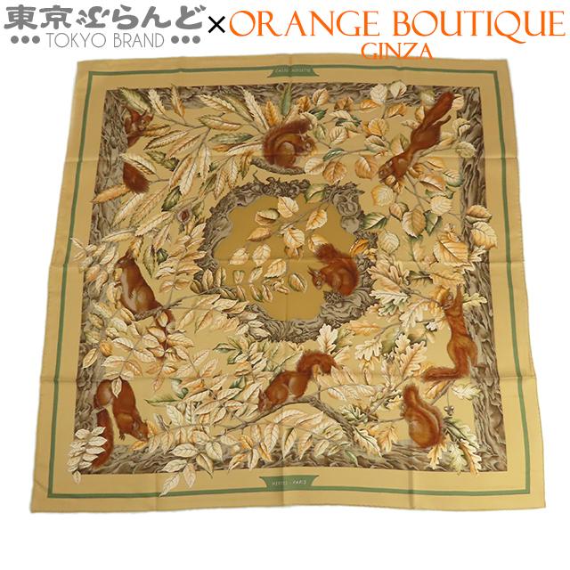 HERMES（エルメス） カレ90 ベージュxマルチカラー シルク CASSE
