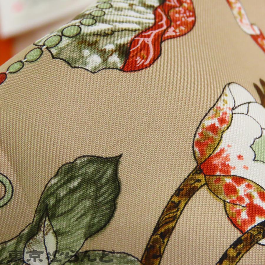HERMES（エルメス） カレ 90 ベージュxマルチカラー シルク Pierres d