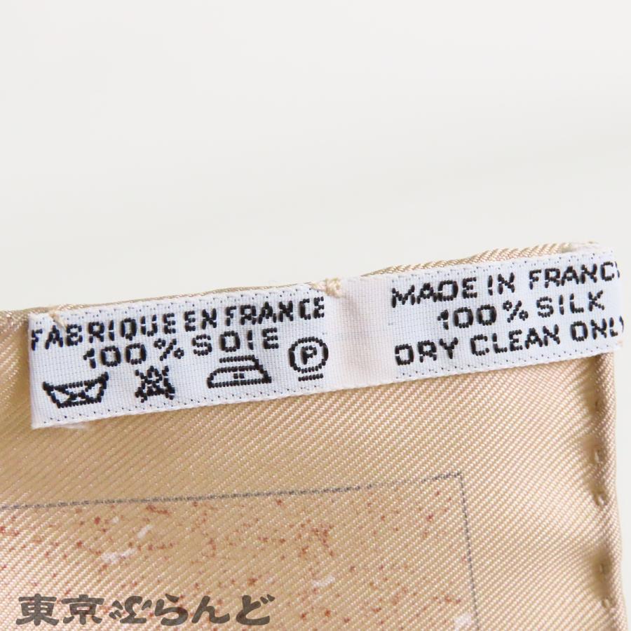HERMES（エルメス） カレ 90 ベージュxマルチカラー シルク Pierres d