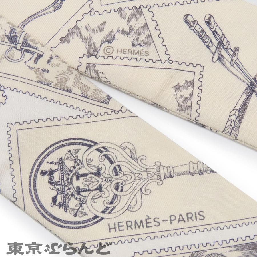 HERMES（エルメス） ツイリー パルシュマンxグラファイト シルク LE