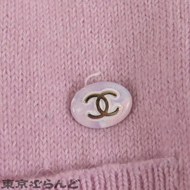 シャネル CHANEL ノースリーブ ニット ワンピース P53637K06956 ピンク コットン カシミヤ フェイクパール 44 ワンピース レディース 241100041198｜tokyobrand｜06