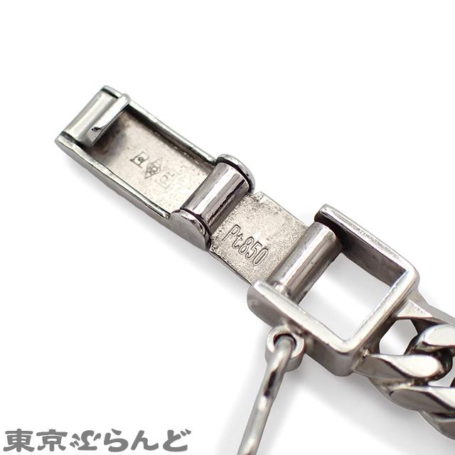 喜平 プラチナ Pt850 6面 ダブル 51cm 幅5.1mm 50.3g 造幣局検定刻印