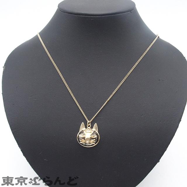 シャネル CHANEL 猫モチーフ ココマーク ネックレス B19A ゴールド メタル キャット レディース 504016150｜tokyobrand｜08