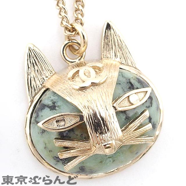 CHANEL シャネル ココマーク 猫 ネックレス ゴールド メタル CHANEL シャネル ココマーク 猫 ネックレス ゴールド メタル