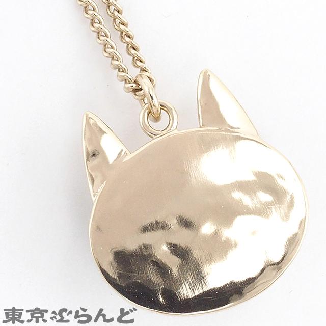 CHANEL シャネル ココマーク 猫 ネックレス ゴールド メタル CHANEL シャネル ココマーク 猫 ネックレス ゴールド メタル