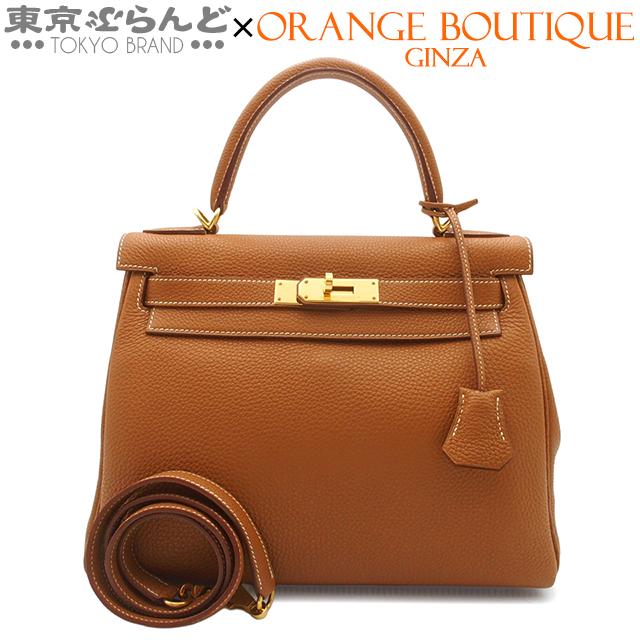 HERMES（エルメス） ケリー28 □F刻印 ゴールド ゴールド金具 トゴ 内