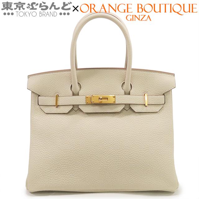 ■未使用箱付き■ エルメス ケース トゴ クレ HERMES（エルメス） バーキン30 W刻印 クレ ゴールド金具 トゴ