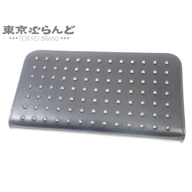 サンローラン Saint Laurent ラウンドファスナー長財布 財布 メンズ スタッズ レザー 黒 3653 送料無料 中古 東京ぶらんど 通販 Yahoo ショッピング
