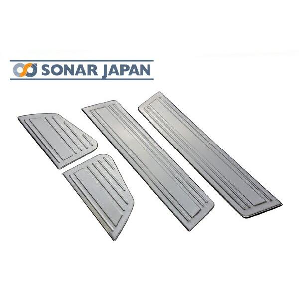 AVANCE アヴァンセ エブリィワゴン ステンレスサイドスカッフプレート シルバー