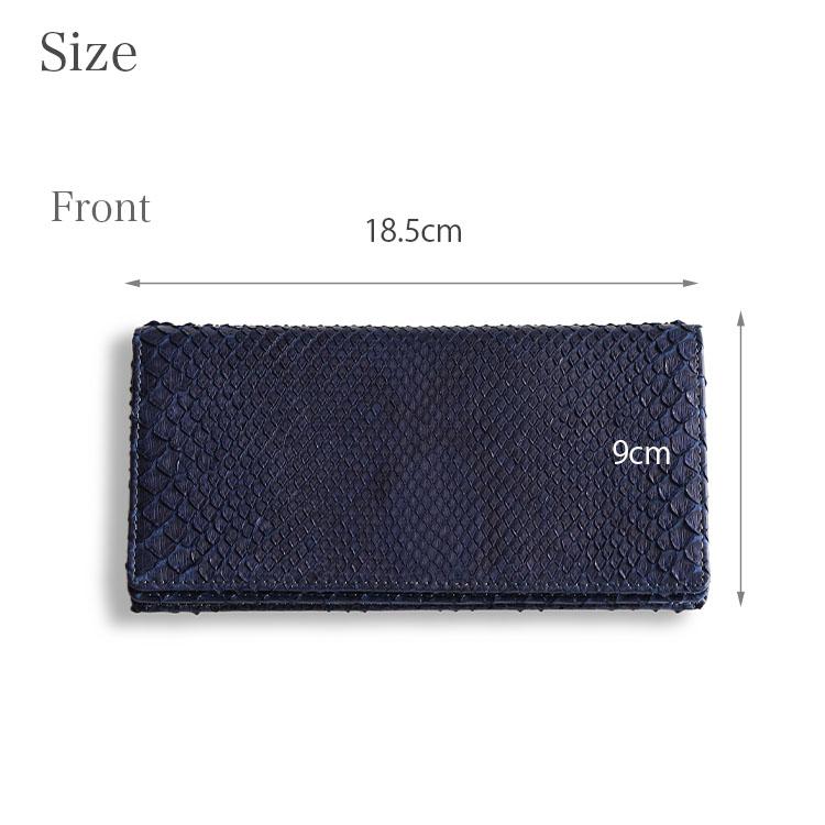 東京クロコダイル 財布 メンズ 長財布 藍染 日本製 パイソン 蛇革 ヘビ