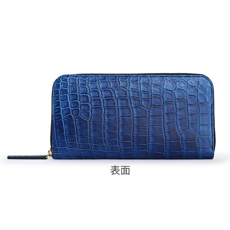 ストア ♥即購入OK♥ ❁ᴗ͈ˬᴗ͈新品 クロコダイル柄 ジップアラウンド長財布ブルー青 ♥即購入OK♥(❁ᴗ͈ˬᴗ͈新品★クロコダイル柄 ジップアラウンド長財布ブルー青