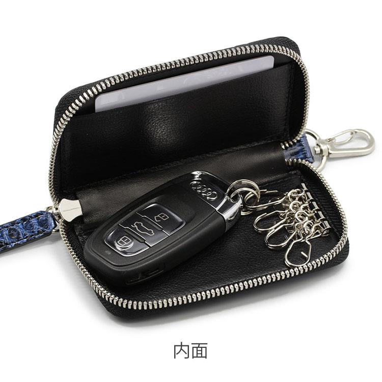クロコダイル　スマートキー　キーケース　キーホルダー 黒　日本製 東京クロコダイル キーケース クロコダイル 日本製 キーホルダー