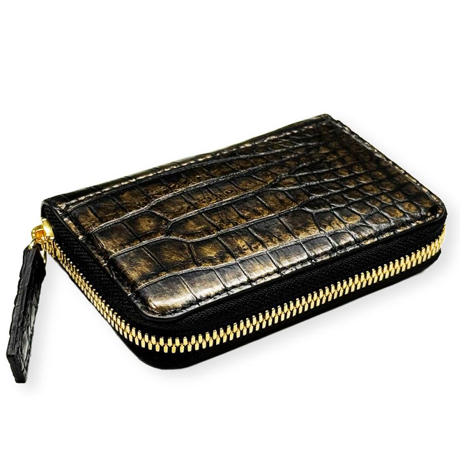 東京クロコダイル　スモールクロコダイル24Kカイザー LEON別注モデル！スモールクロコダイル×24金箔！ゴールドに