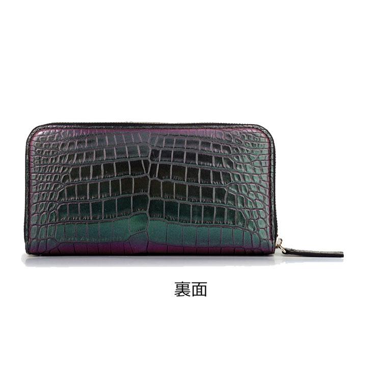 東京クロコダイル 財布 メンズ 長財布 クロコダイル 日本製 オーロラ