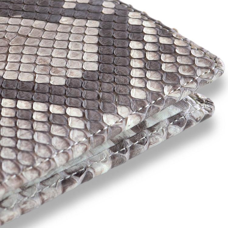 ダイヤモンドパイソン 二つ折り 日本製 折財布 メンズ 本革 パイソン 財布 蛇革 ヘビ革 メンズ ラ ブランド カジュアル 金運 | 東京クロコダイル | 16