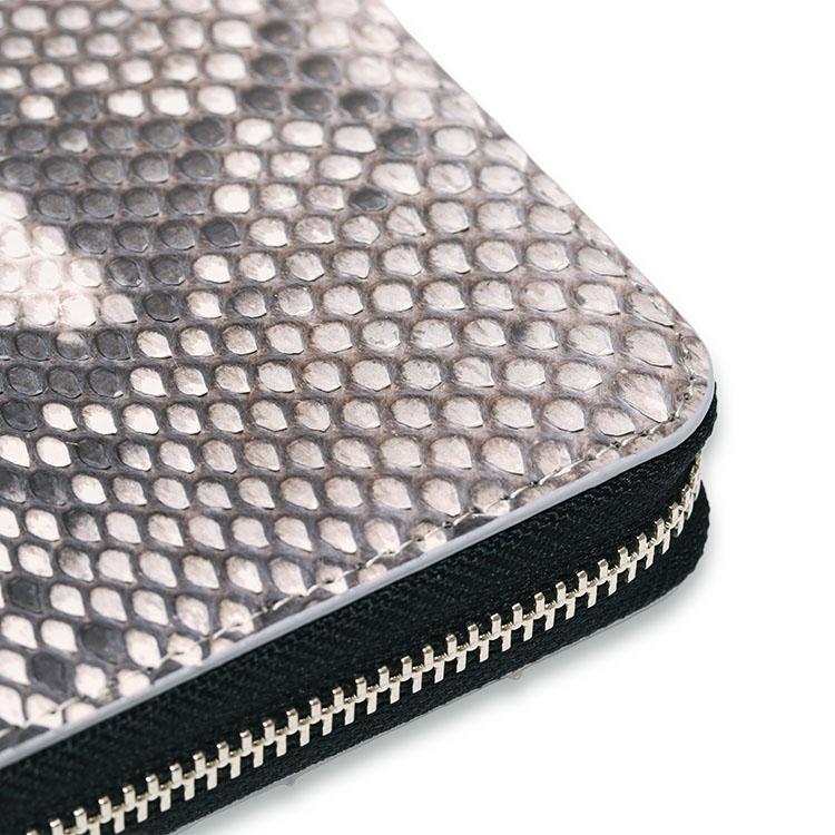 財布 メンズ 長財布 パイソン 日本製 蛇革 ヘビ革 ラウンドファスナー ダイヤモンドパイソン ブランド カジュアル 金運 | 東京クロコダイル | 20