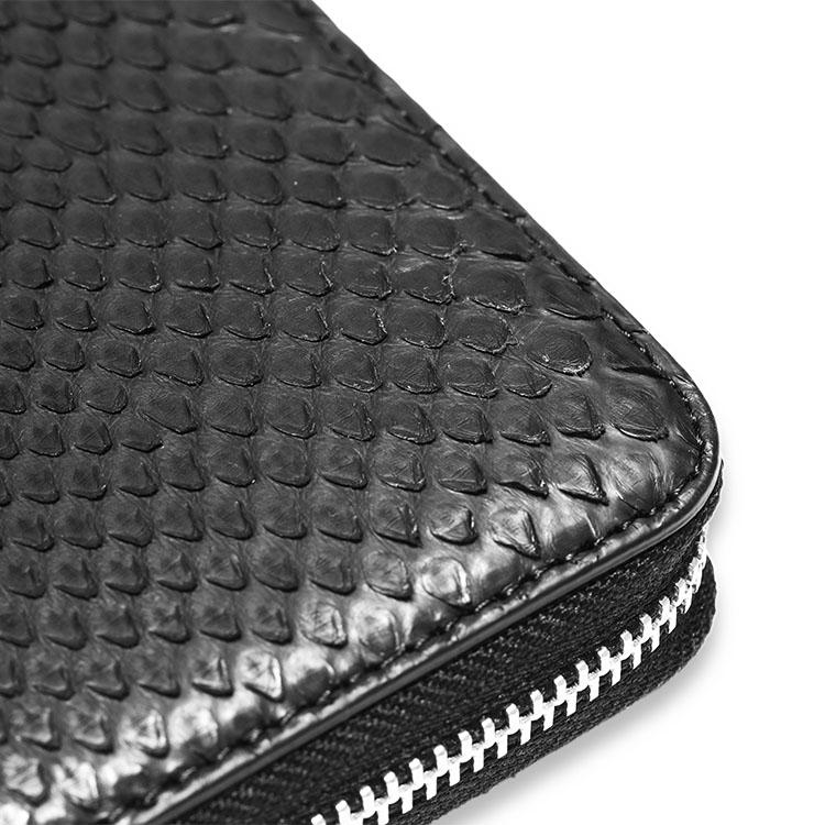 メンズ 財布 長財布 ラウンドファスナー パイソン 錦蛇 ヘビ 新品 ZOO 長財布 財布 パイソン ビッグパイソン へび革 ヘビ革 蛇革