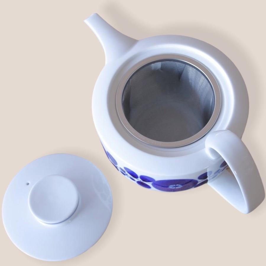 白山陶器 波佐見焼 急須 ブルーム ティーポット 大 ポット 花柄