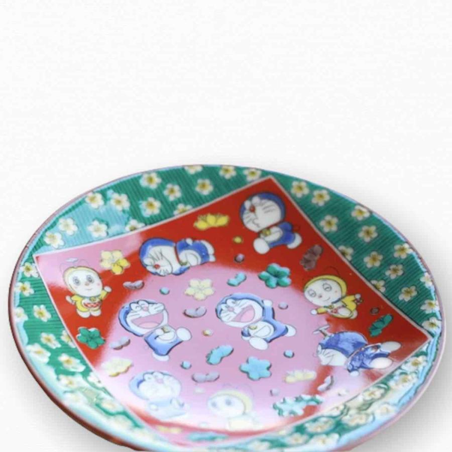 ドラえもん お皿 食器 超レトロ ドラえもん 九谷焼小皿(古田屋風・四彩) お皿 食器 キッチン