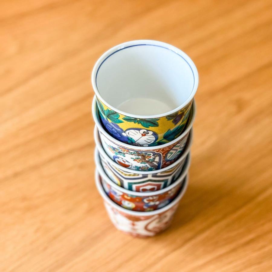九谷焼 ドラえもん そばちょこ 蕎麦猪口 カップ 5枚セット おしゃれ