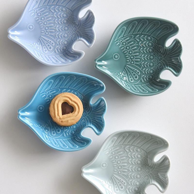 natural69 アールシーボリ 魚型 小皿 12cm おしゃれ 北欧