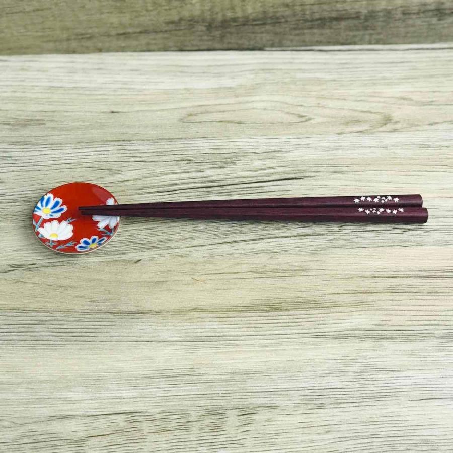 九谷焼 四季の花 箸置き 5枚 セット 陶器 おしゃれ 姫皿 日本製 食器