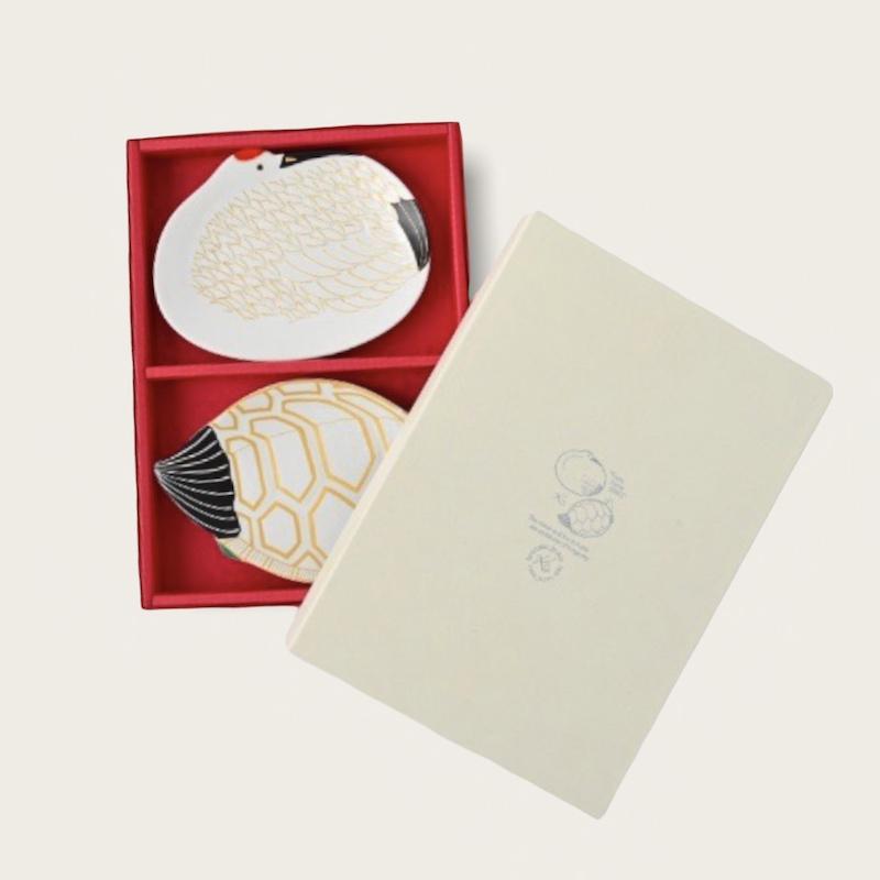 有田焼 鶴亀皿 小皿 セット おしゃれ 銘々皿 取り皿 和食器 食器