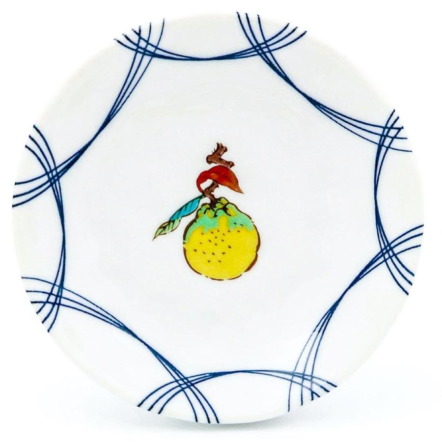 九谷焼 瑞光 銘々皿 和食器 陶芸 角皿 小皿 絵変わり 果実文 吉祥果実 九谷焼 果実文 4号皿揃 小皿 5枚 セット おしゃれ 取り皿 和食器 食器