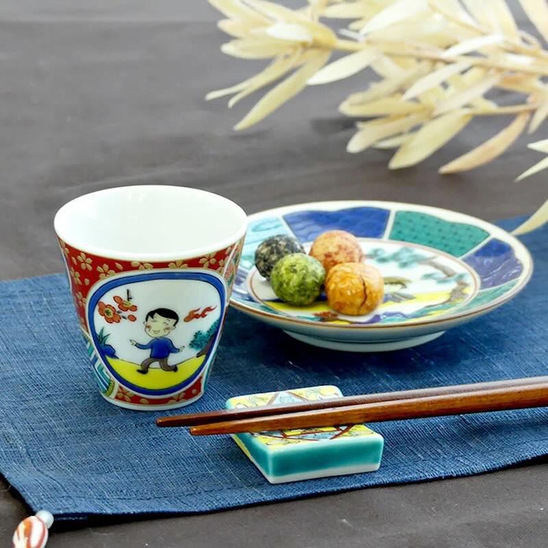 九谷焼 豆皿 ちびまる子ちゃん 小皿 おしゃれ 食器 和食器 日本製