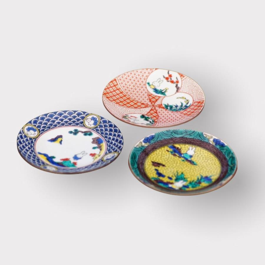 Miffy ミッフィー 豆皿 九谷焼 皿 陶器 小皿 食器 おしゃれ